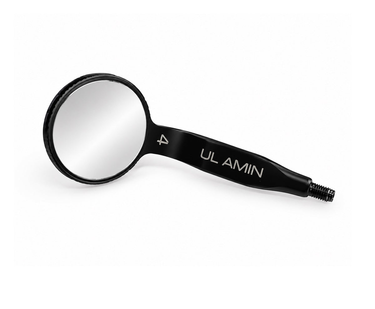 Dental Mouth Mirror Black Edition Rhodium Coated