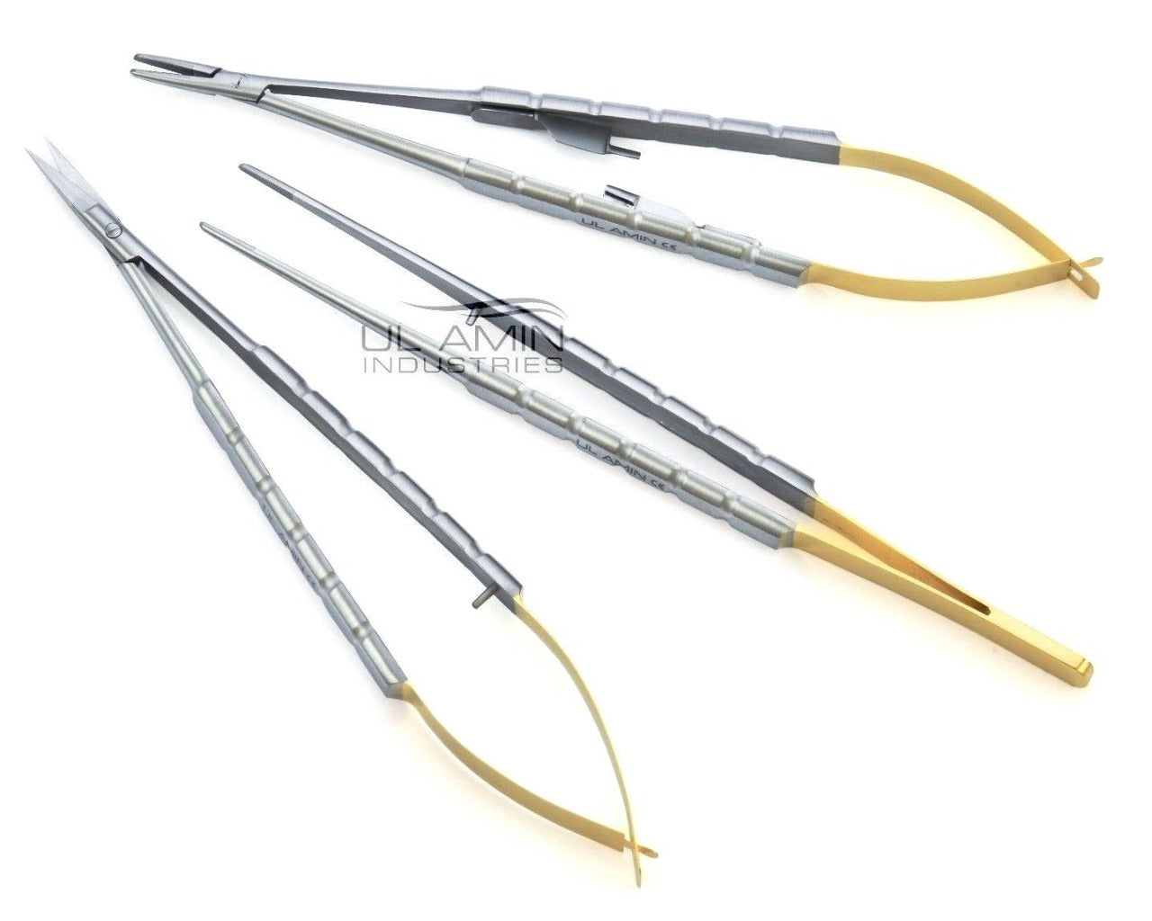 TC Castroviejo Needle Holder Scissor Suture Tying Tweezer 14cm Set Orthodontic Dental Surgical Instrument Stainless Steel