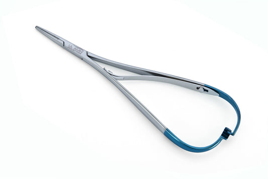 UL AMIN TC Mathieu Needle Holder 14cm 18cm Slim Tips Dental Instrument Tungsten Carbide Blue Stainless Steel CE