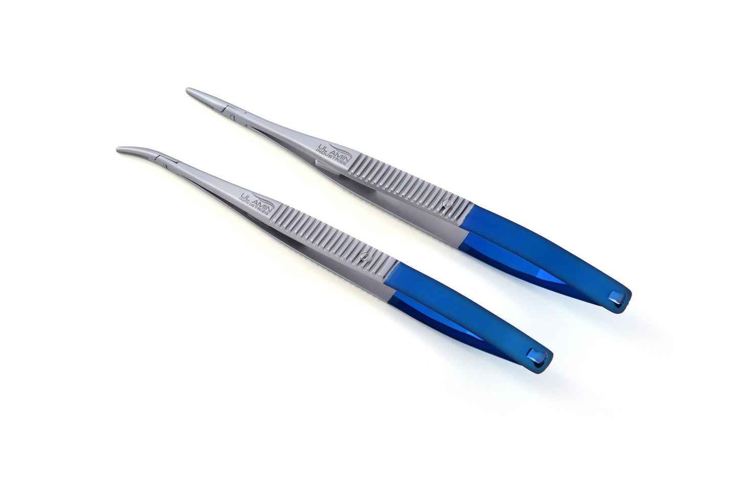TC Castroviejo Needle Holder Plier Straight & Curved - Blue Line