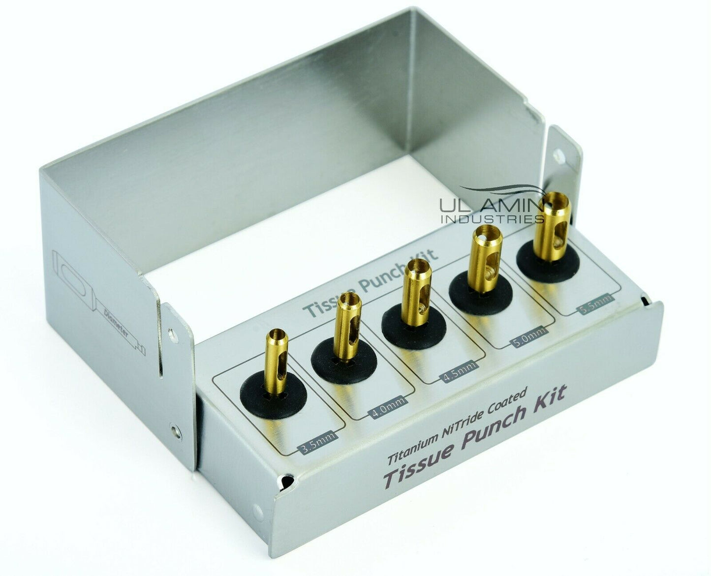 UL AMIN Dental Implant Tissue Punch Kit Gold 5pcs set Surgical Surgery Stainless Steel Bur Holder CE High Quality