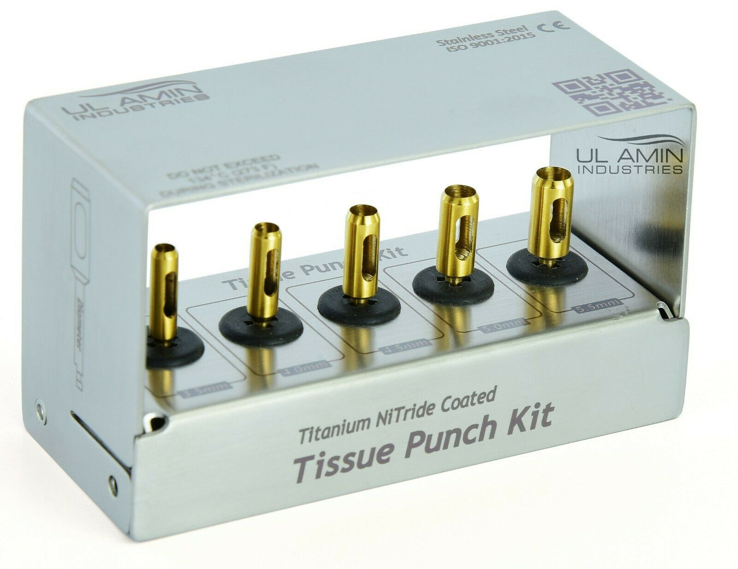 UL AMIN Dental Implant Tissue Punch Kit Gold 5pcs set Surgical Surgery Stainless Steel Bur Holder CE High Quality