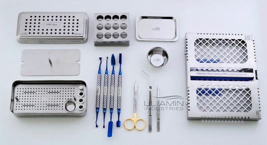 PRF Box Instruments Set Cassette Tray Compactor Spoon Bowl Platelet Rich Fibrin Dental Implant