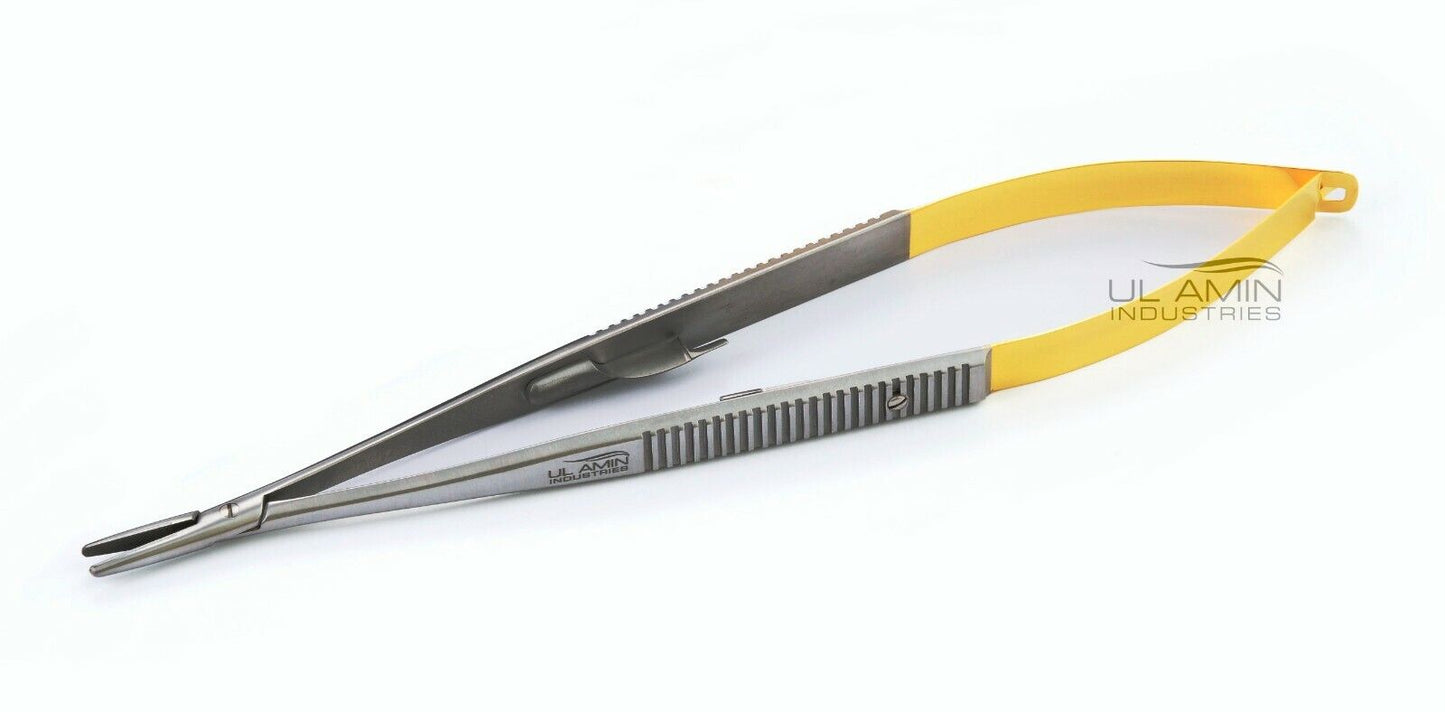 UL AMIN TC Castroviejo Needle Holder 5.5" 14cm Straight Orthodontic Dental Micro Surgery Surgical Instrument
