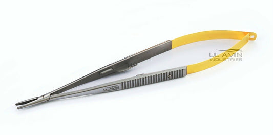 UL AMIN TC Castroviejo Needle Holder 5.5" 14cm Straight Orthodontic Dental Micro Surgery Surgical Instrument