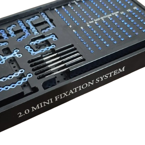 Titanium Universal Maxillofacial Fracture Fixation Bone Plates Modules Implant Kits Upper Face Mid Face 1.5mm 2.0mm System