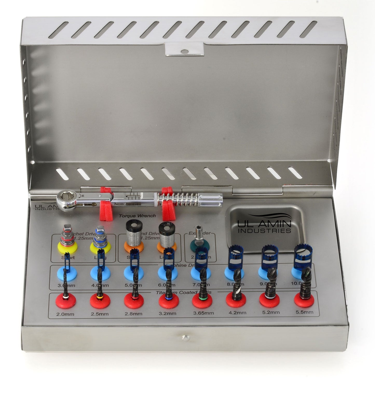 Basic Dental Implant Kit Surgical tools Torque Wrench Trephine Drills 21 pcs